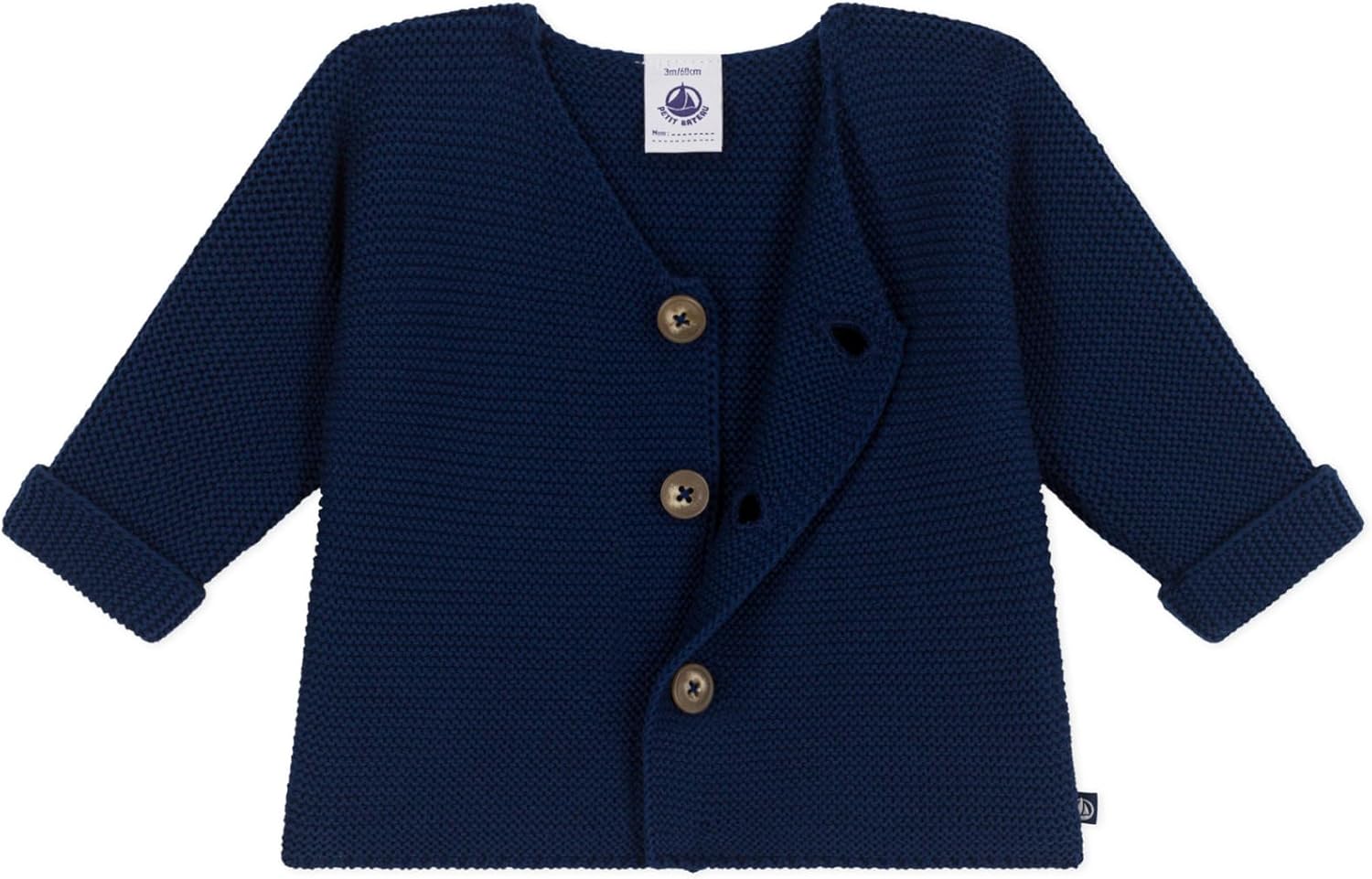 Thumbnail 2 de Petit Bateau Unisex Baby Strickjacke – Frontknopfverschluss, vier Farben