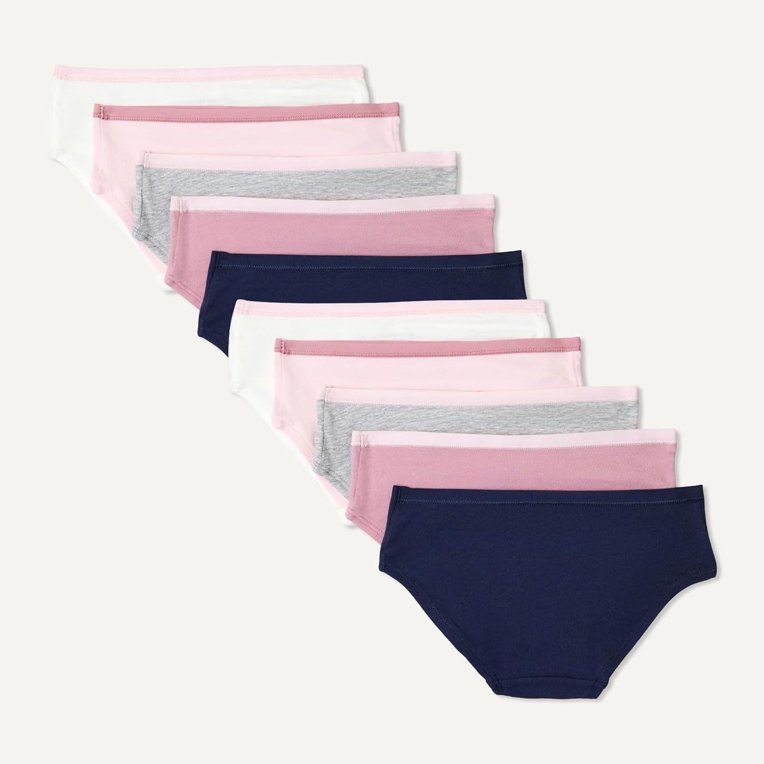 Detalle de Amazon Essentials Mädchen Bikini-Unterhosen aus Baumwoll-Jersey, 10er Pack