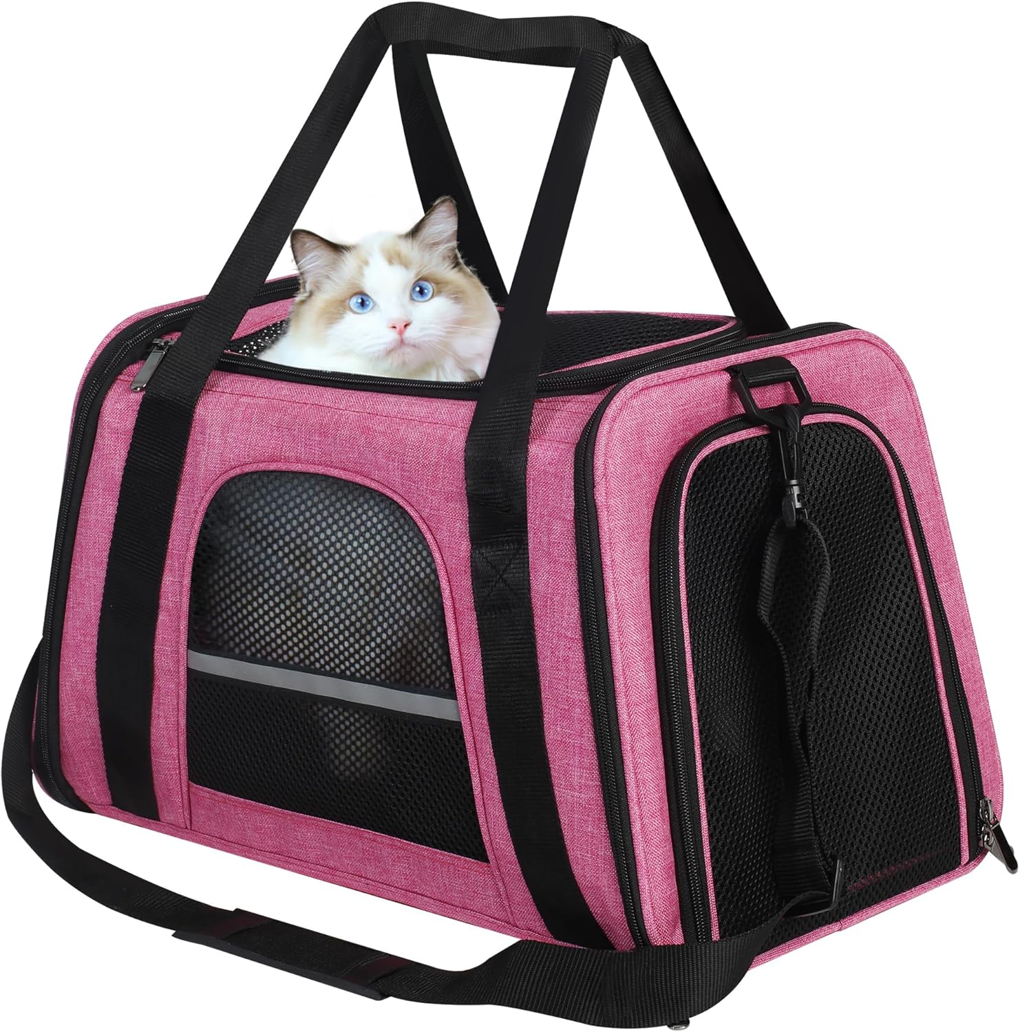 HiCaptain Transporttasche Katzen 46x29x30 cm