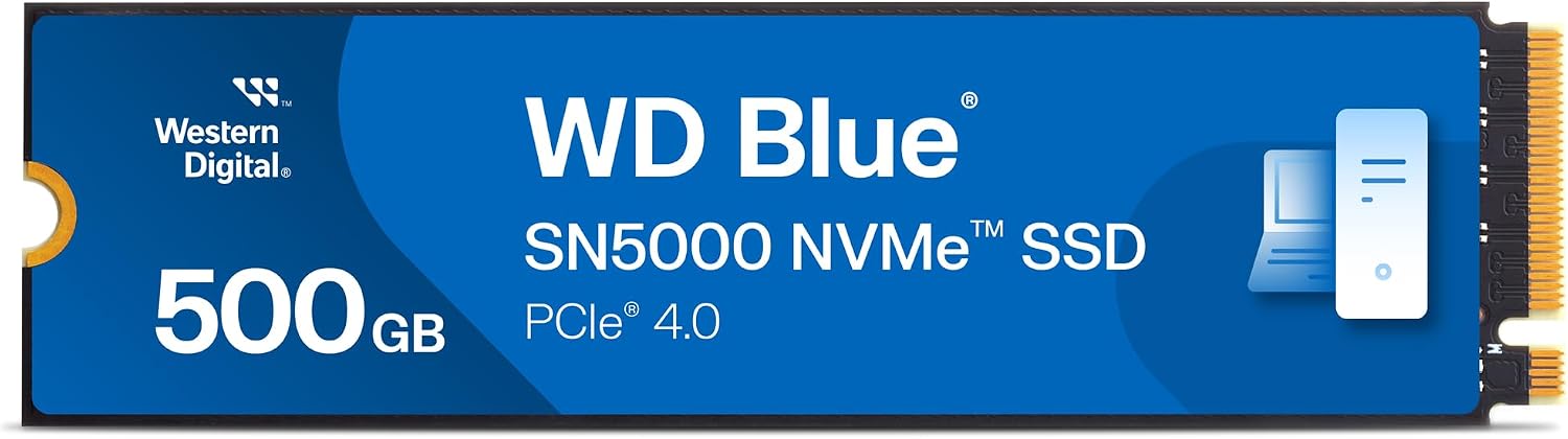 Thumbnail 1 de WD Blue SN5000 4TB NVMe SSD (M.2 2280) — PCIe Gen4, up to 5,500 MB/s read