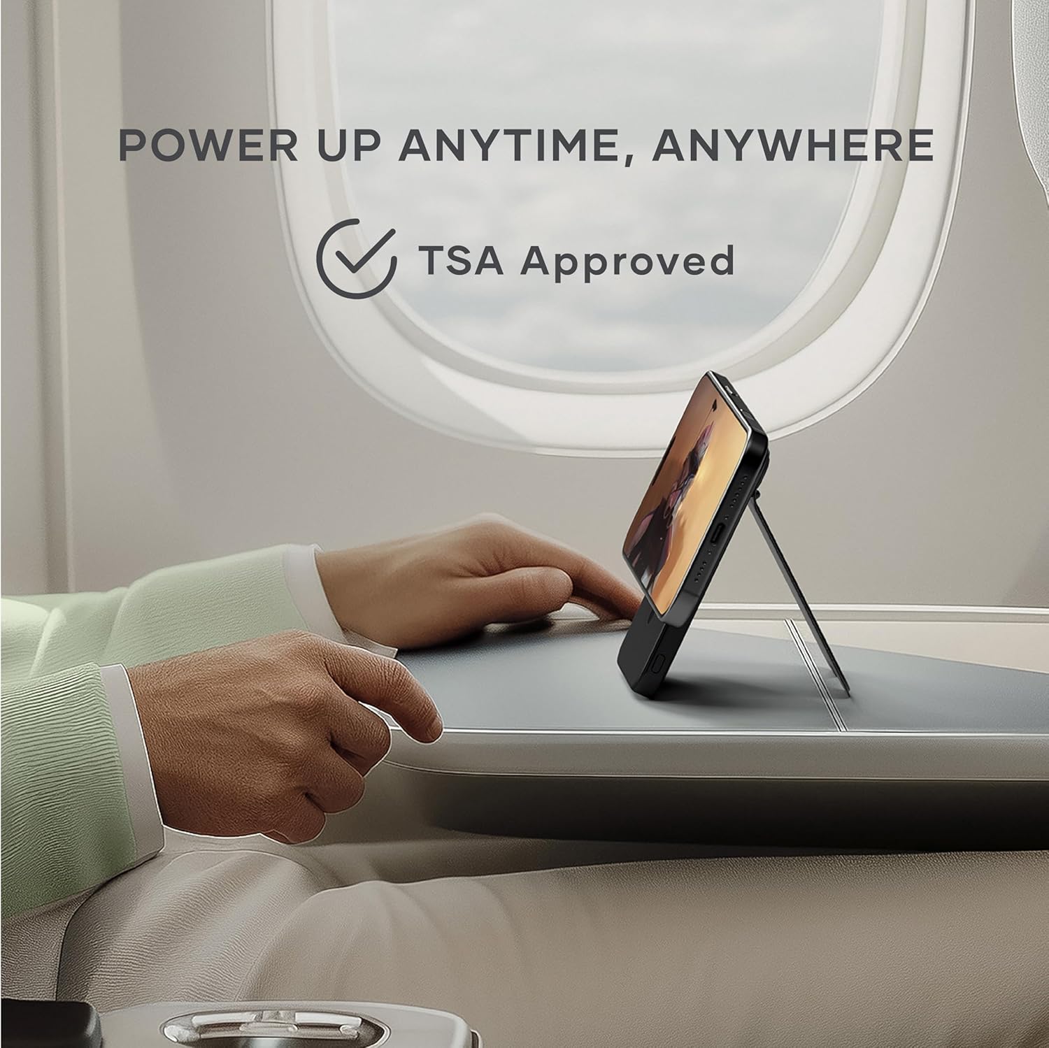 Thumbnail 6 de SATECHI OntheGo™ Batterie Externe MagSafe 5000 mAh (Qi2 15 W) avec support pliable — Noir