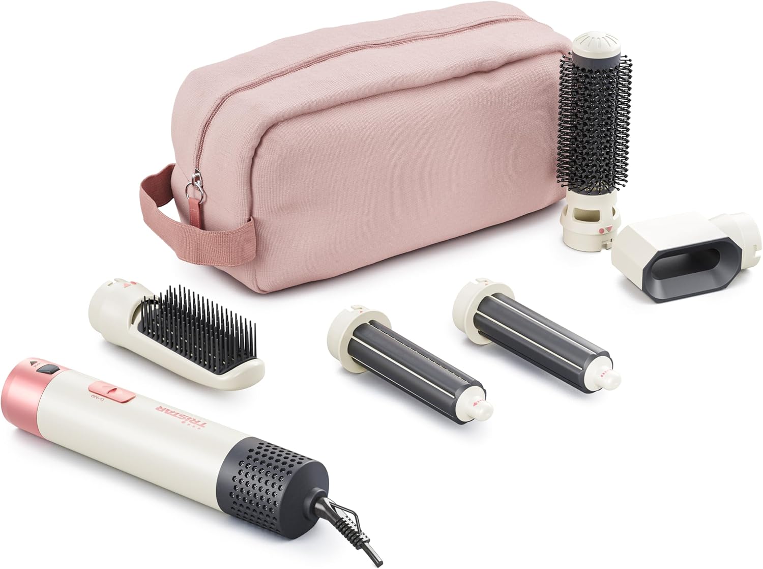 Detalle de Tristar Airstyler 5-in-1 HD-2470: styling rapido con 5 accessori e motore DC 1000 W