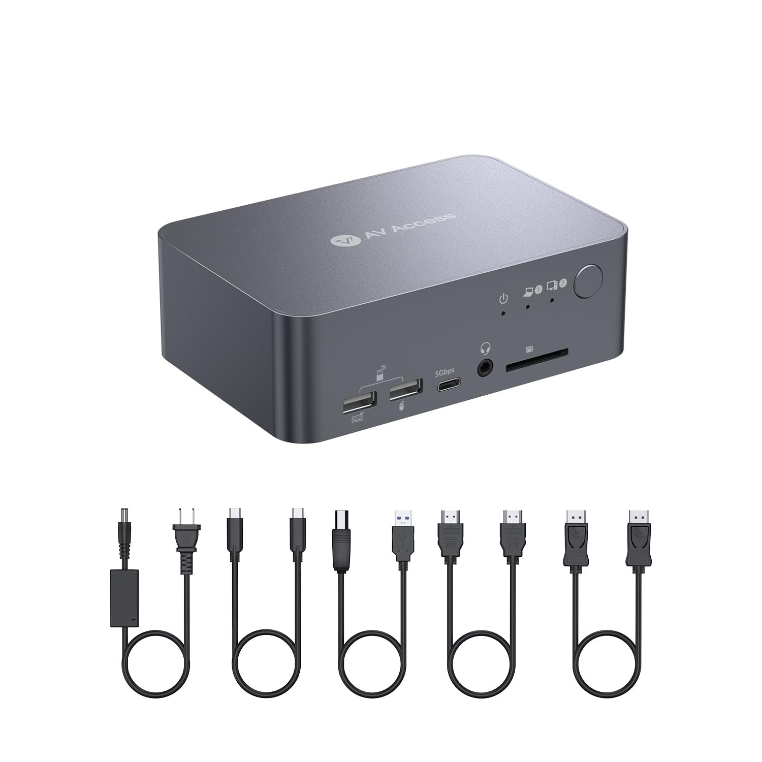 Detalle de AV Access iDock C10 Dual Monitor KVM Docking Station