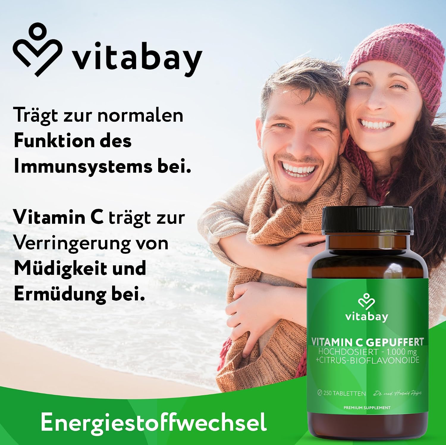 Detalle 2 de Vitabay Vitamin C 1000 mg vegane Tabletten