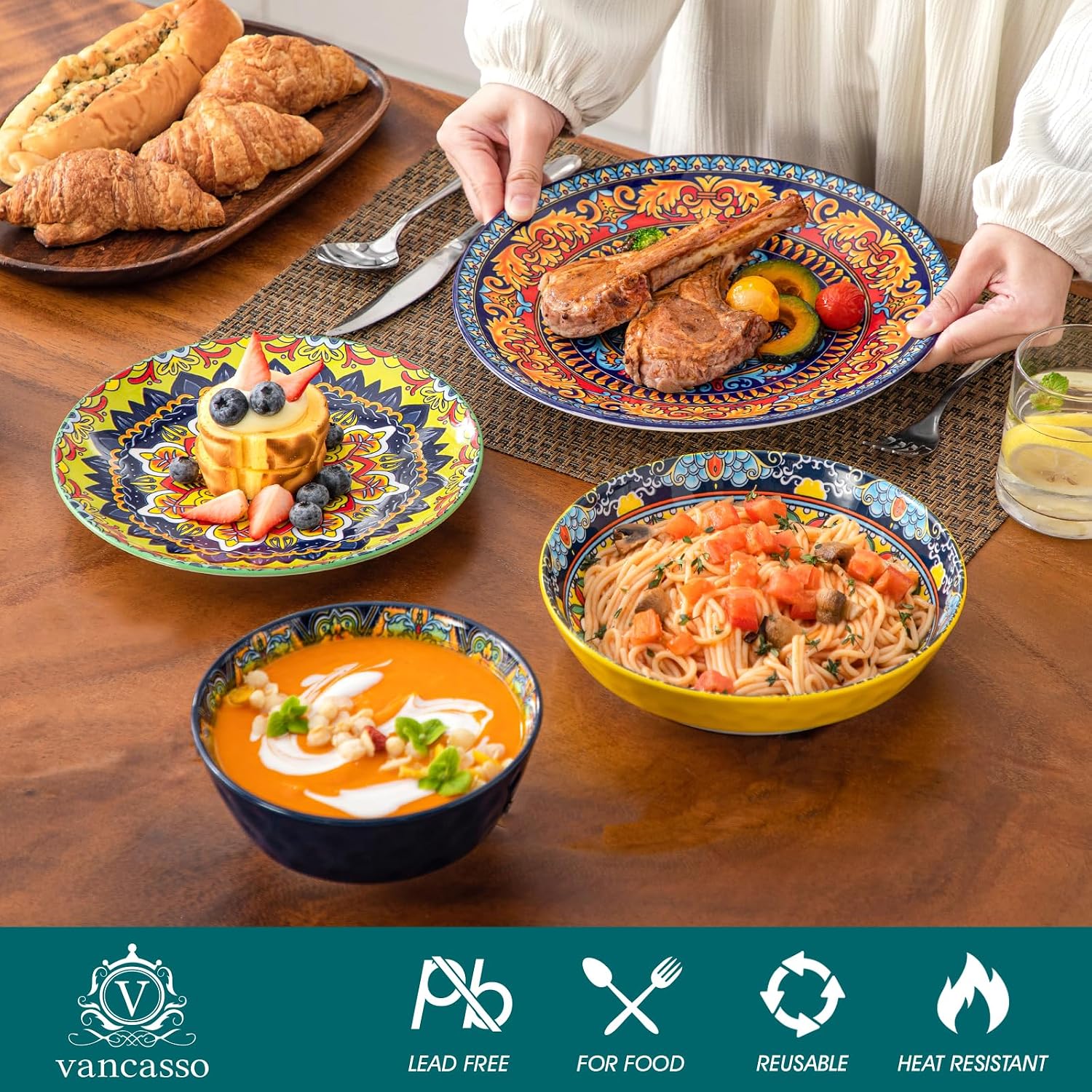 Thumbnail 2 de Vancasso KRVI 16-Piece Dinner Set