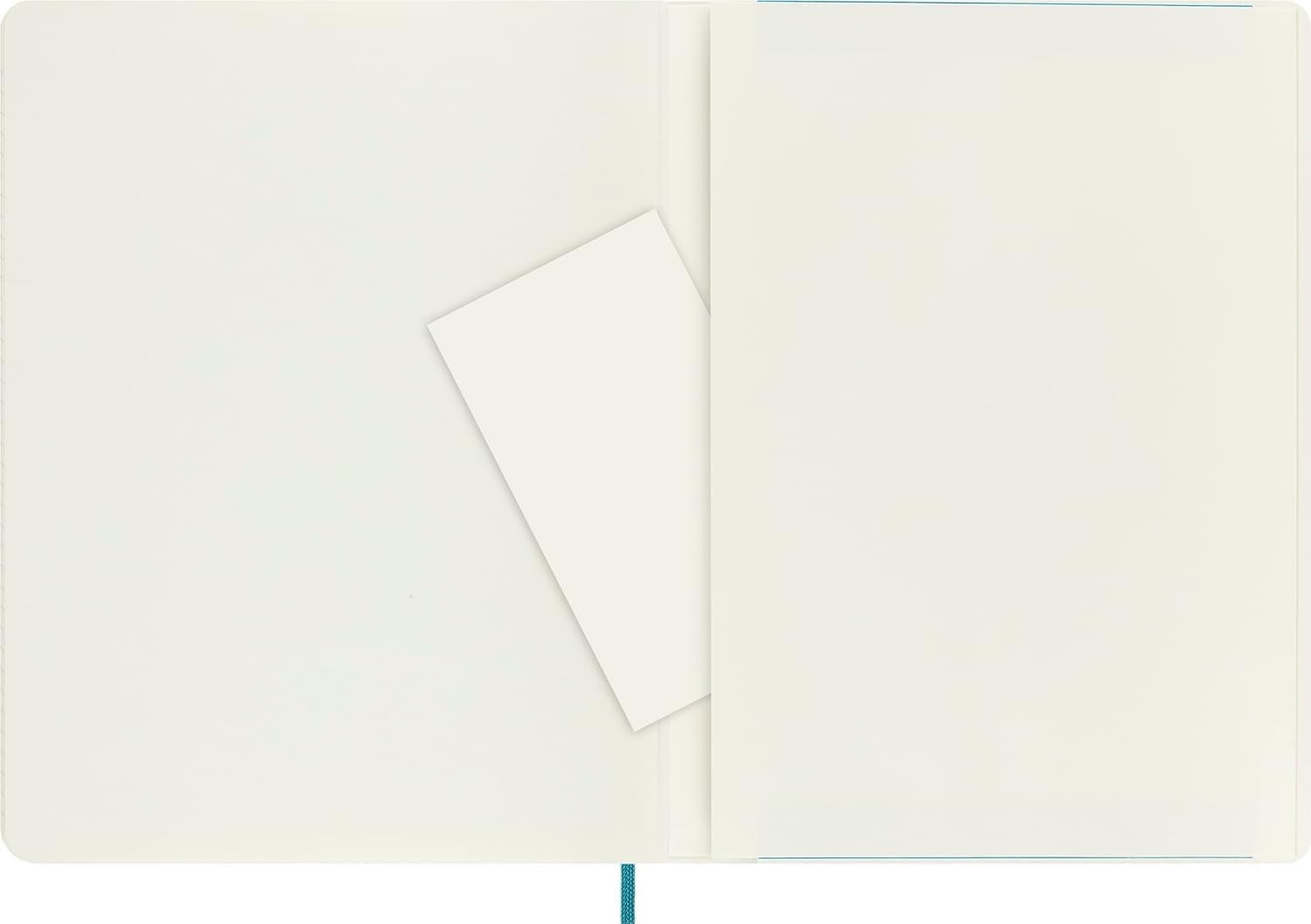 Thumbnail 6 de Moleskine Classic Ruled Notebook, Soft Cover in Reef Blue, Extra Large 19 x 25 cm