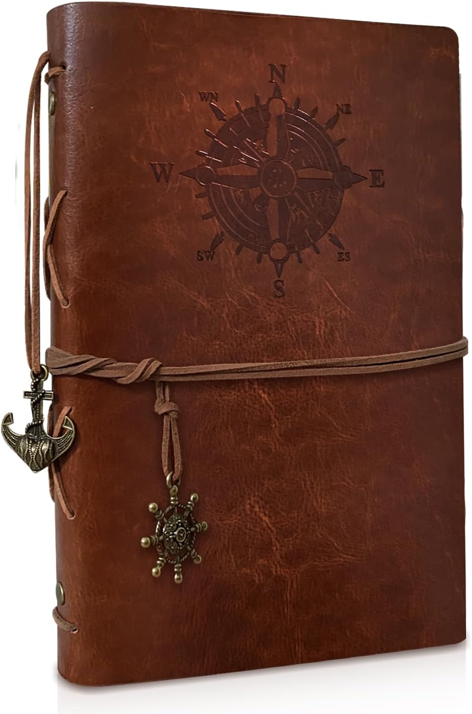 Taccuino A5 in pelle PU ricaricabile vintage 80 fogli