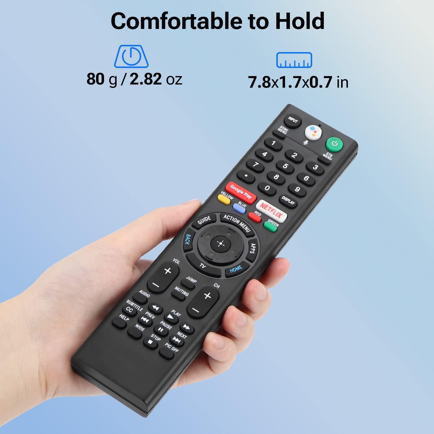 Detalle de Sony Bravia RMF-TX310U Voice Remote Replacement for All OLED/LED Smart TVs