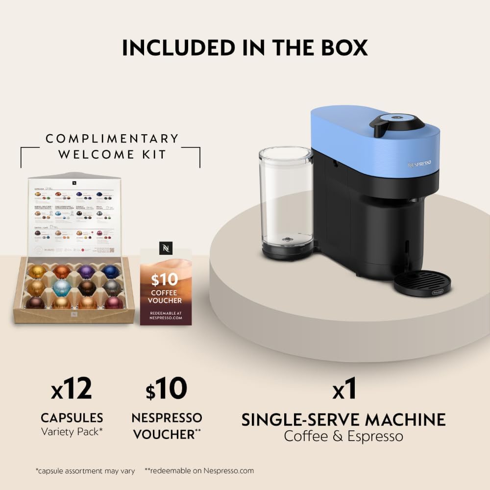 Detalle de De'Longhi Nespresso Vertuo Pop+ coffee machine