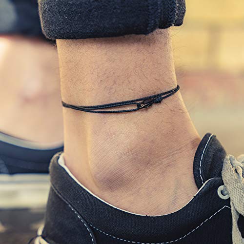 Thumbnail 1 de Made by Nami Mens Surfer Anklet with Snap Hook Clasp