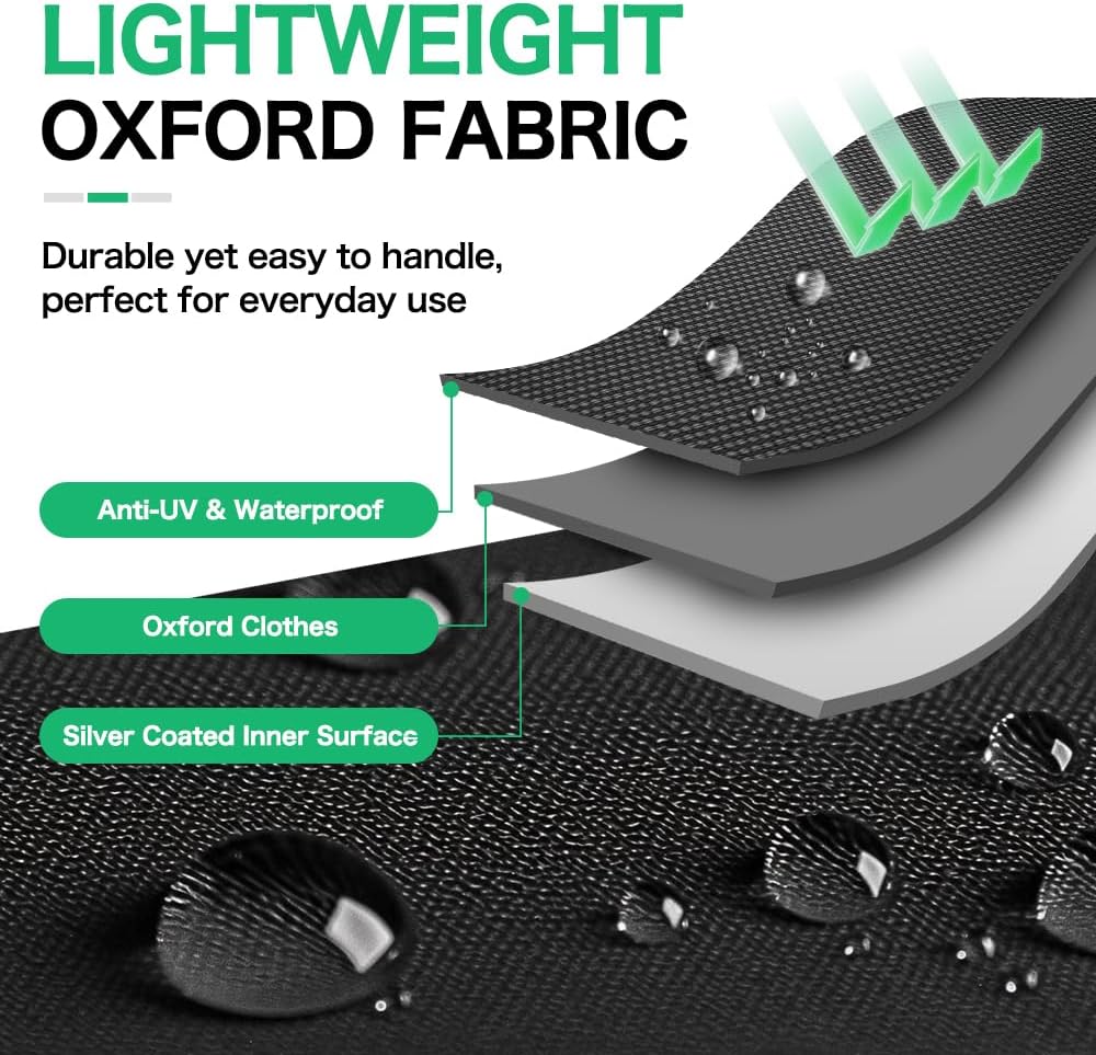 Thumbnail 2 de Donken Auflagentasche für Gartenpolster – Oxford 210D Aufbewahrung mit Tragegriff, 200 x 60 x 75 cm (bis 900 l)