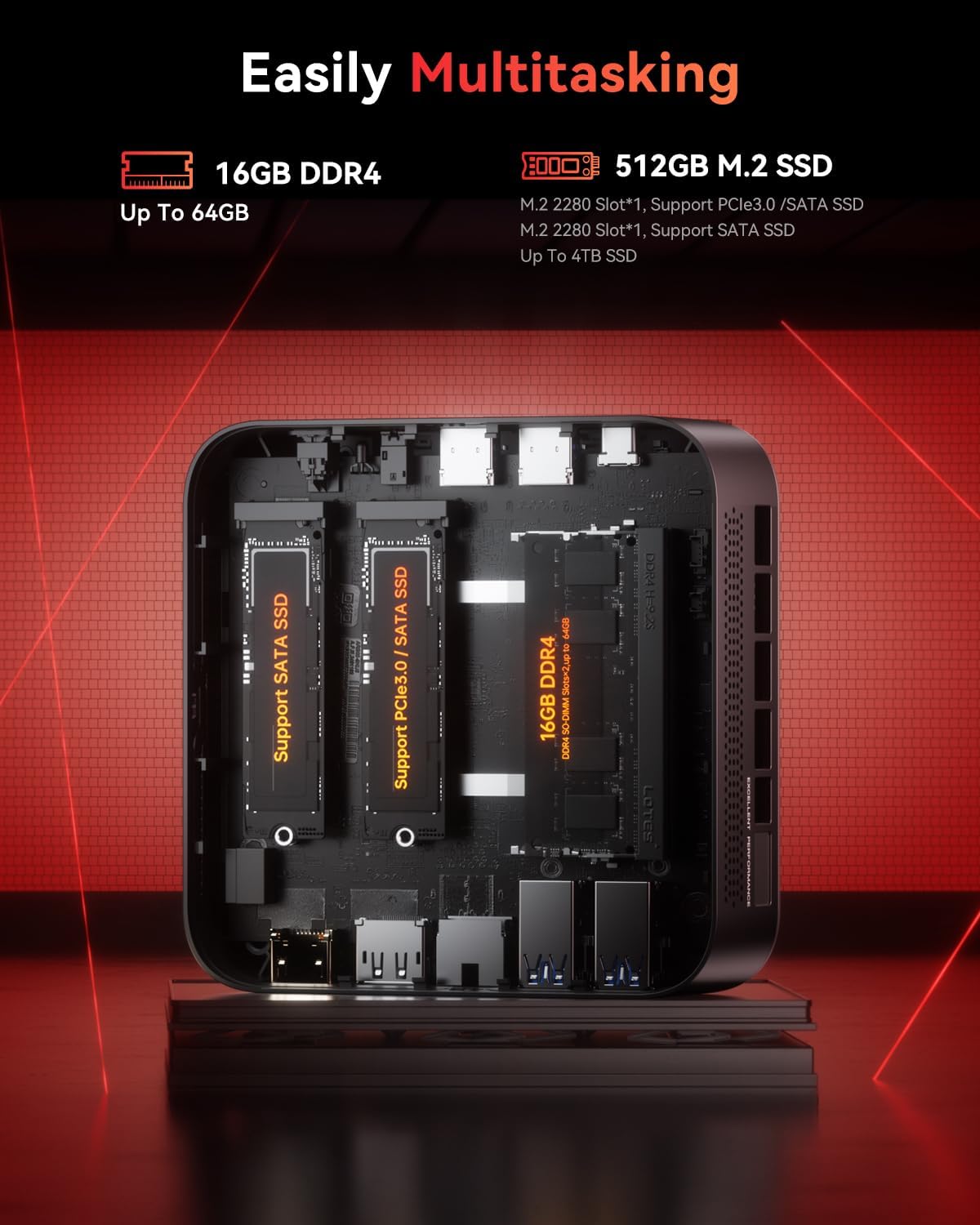 Thumbnail 5 de NiPoGi E3B Mini PC Ryzen 5 7430U 16GB/512GB