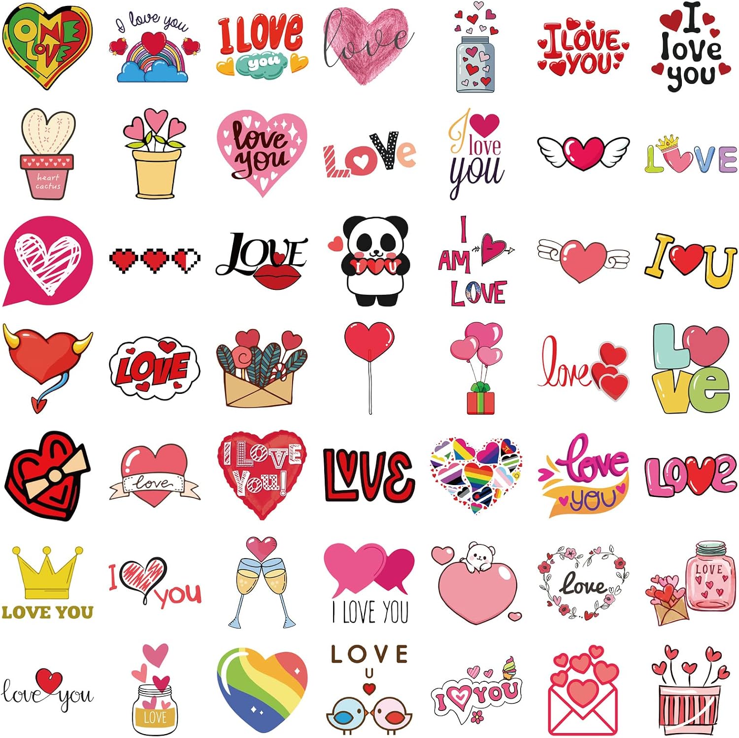 Detalle 1 de Vinyl Stickers 50-Piece Pack