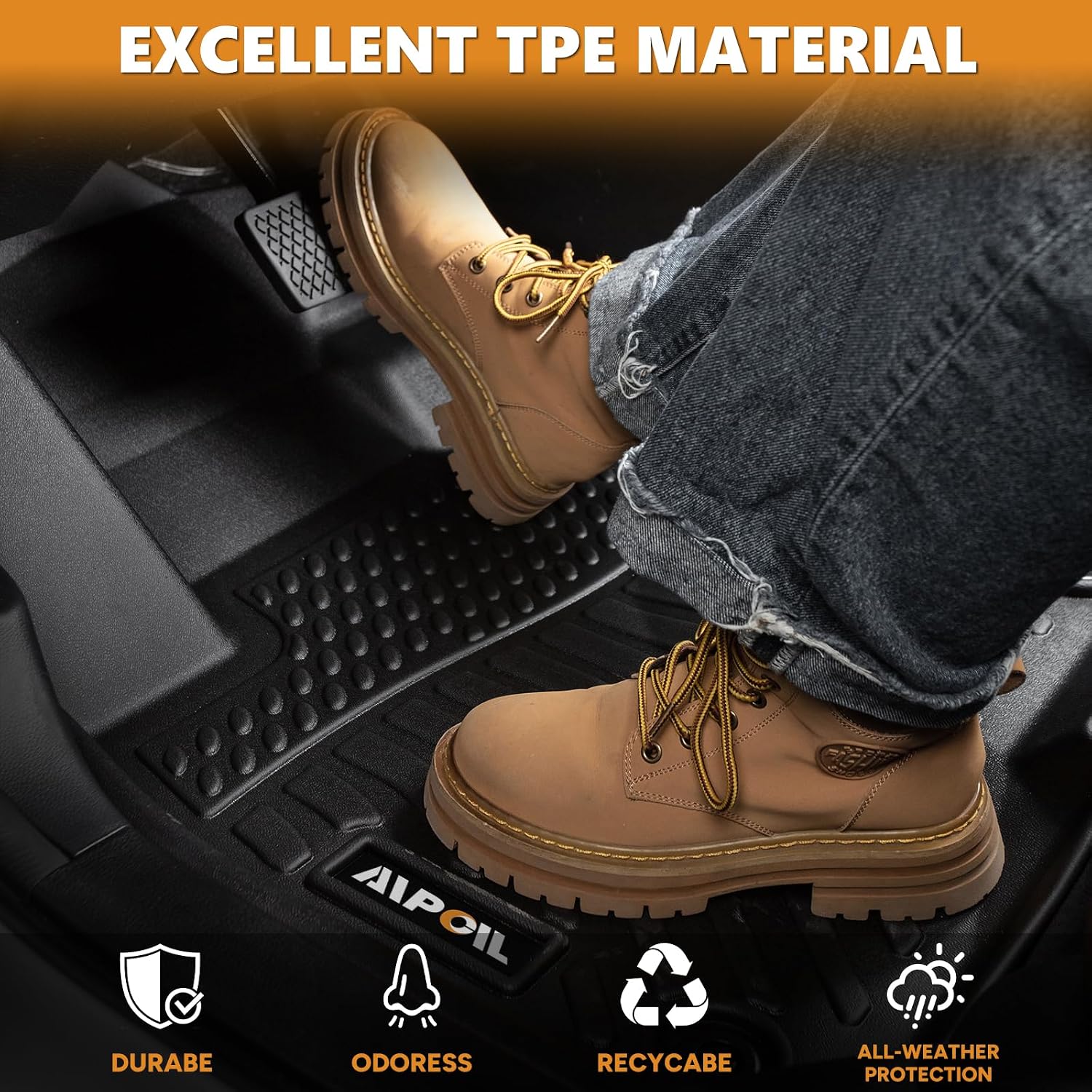 Thumbnail 5 de AIPOIL Floor Mats Mazda 3 2019-2025 Sedan