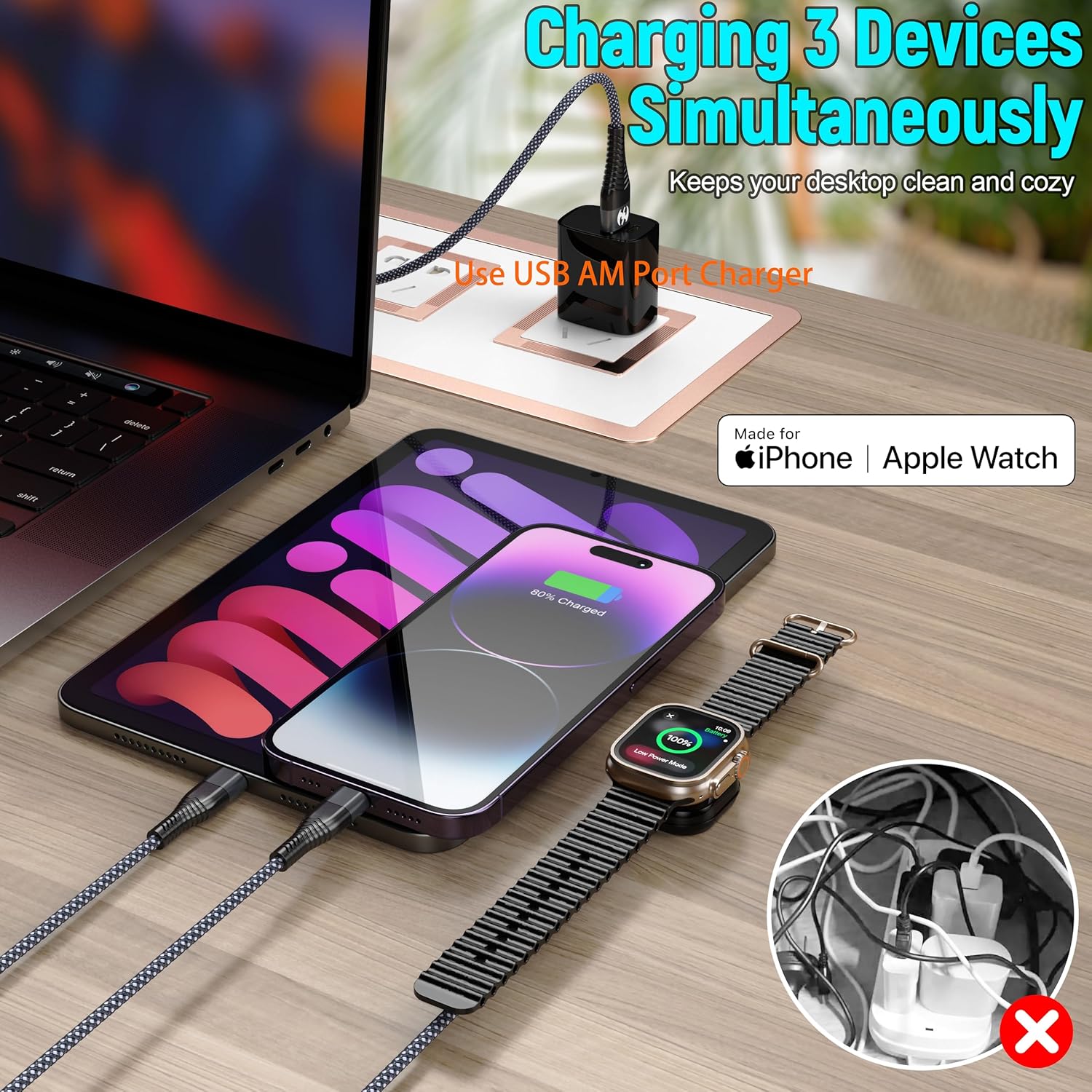 Thumbnail 2 de Apple Watch Charger Multi 6FT Cable