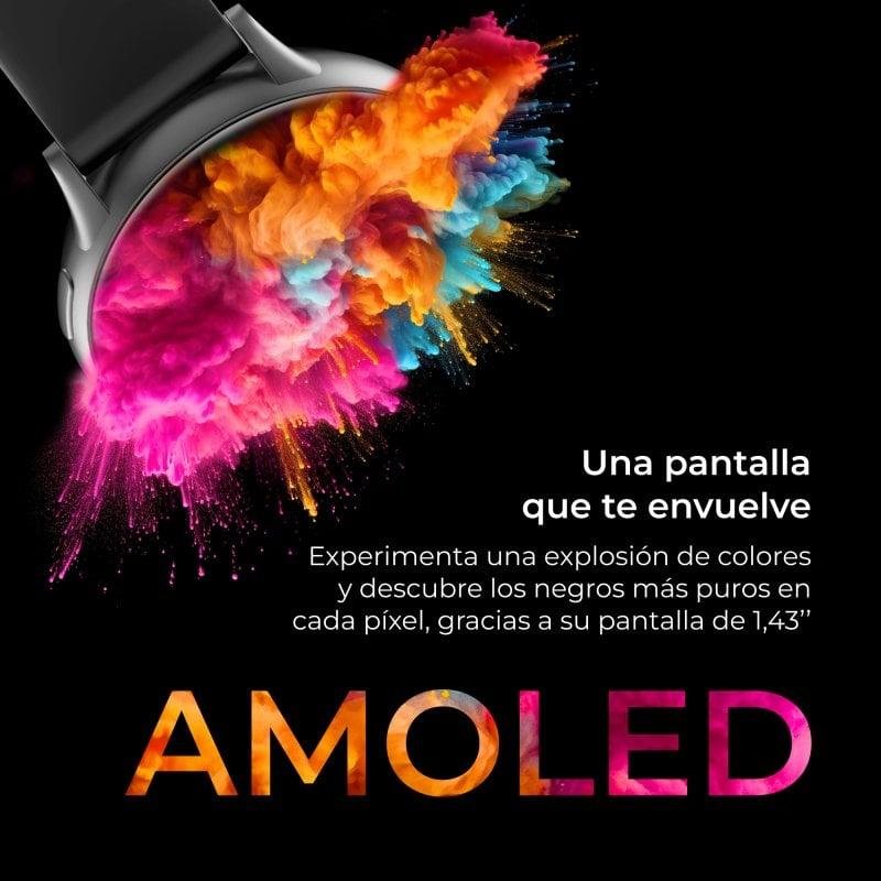 Detalle 2 de Ksix Smartwatch Core 2 AMOLED 1,43" — Modos deporte y asistente voz