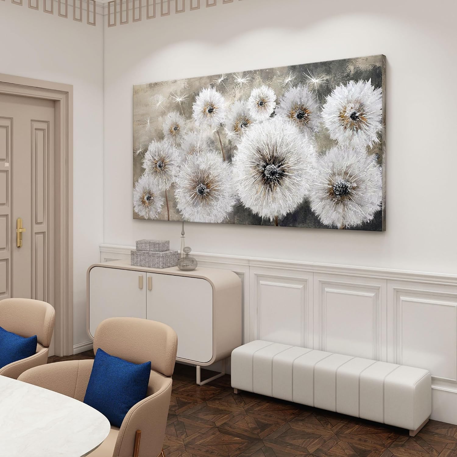 Detalle de Pogusmavi Dandelion Canvas Wall Art 30 × 60 in
