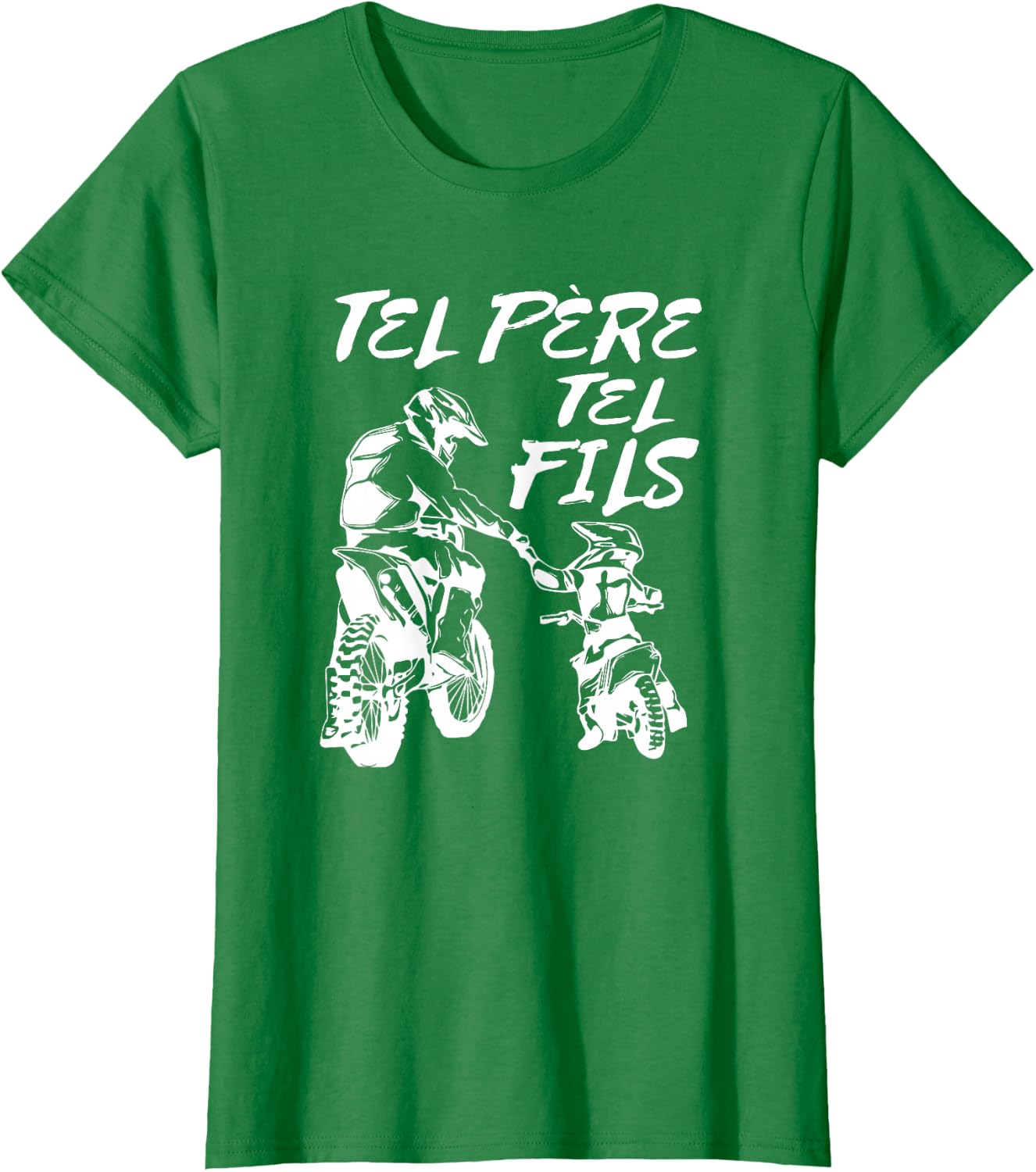 Thumbnail 3 de Tel Père Tel Fils Moto Cross Sport Motocycliste Présent T-Shirt