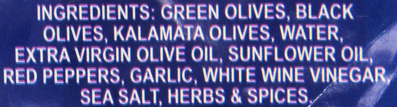 Detalle de Roland Foods 71760 Greek Country Olive Mix, Pitted with Garlic and Pepperoncini
