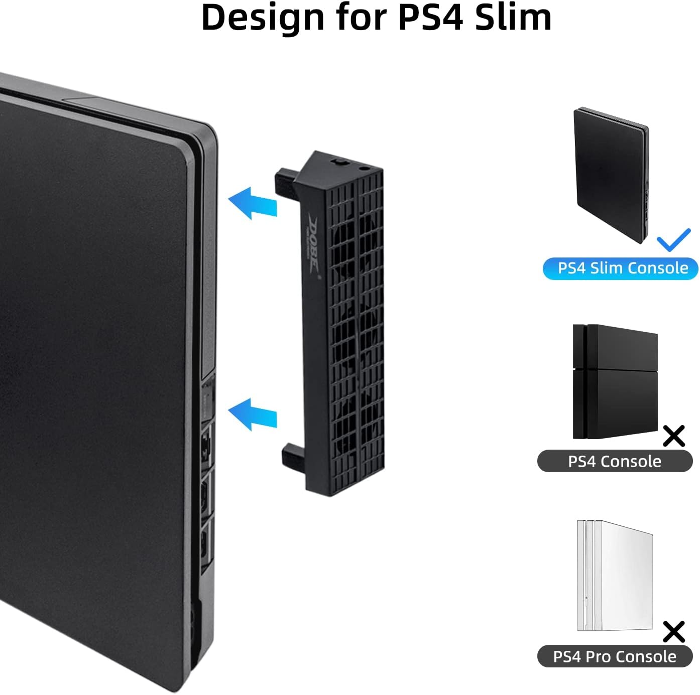 Thumbnail 3 de Mcbazel Ventola raffreddamento 3 ventole per PS4 Slim