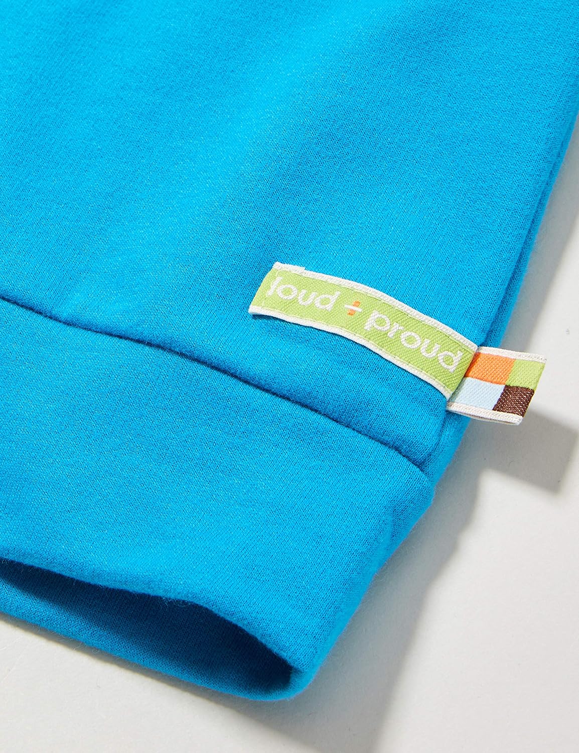 Detalle de loud + proud Unisex Kinder Kapuzenjacke, GOTS-zertifiziert – nachhaltige Bio-Baumwolle