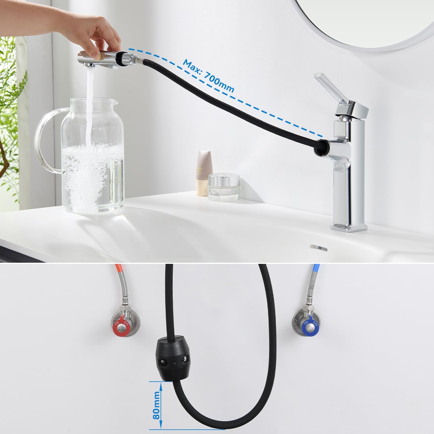 Thumbnail 4 de HanCrobiyx Mitigeur lavabo 70 cm