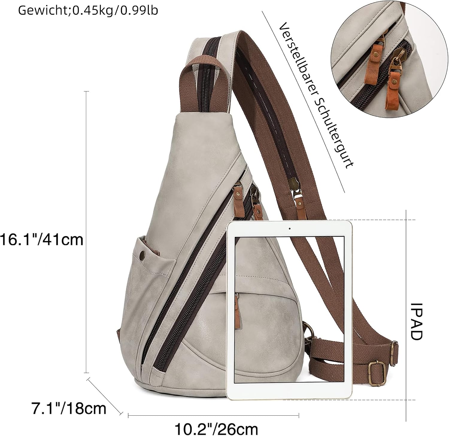 Detalle 2 de KL928 Casual PU Vintage Rucksack