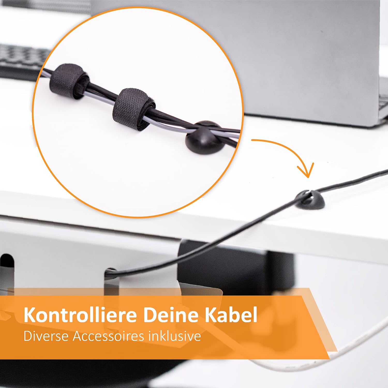 Detalle 2 de Stilemo Kabelmanagement am Schreibtisch 43 cm