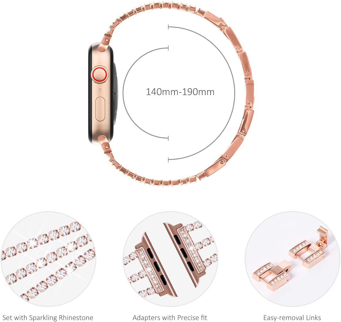 Thumbnail 3 de Fullife Apple Watch Bling Strap 46mm