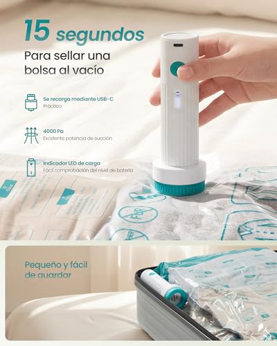 Detalle 1 de SONGMICS bolsas de vacío 15 piezas