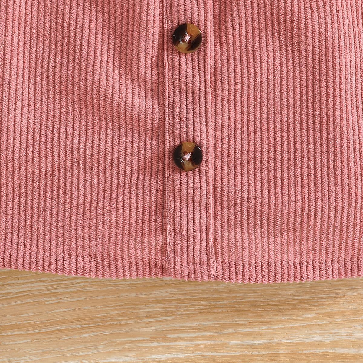 Thumbnail 5 de QUNERY Toddler Girl Long Sleeve Ruffled Top and Mini Skirt Set