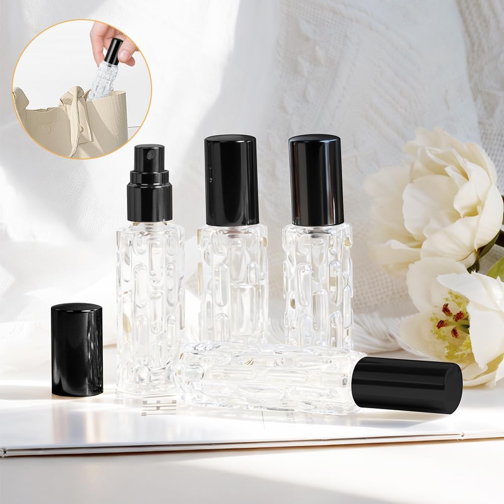 Thumbnail 6 de LOPHE flacons de parfum vides rechargeables Nior – vaporisateur de voyage 4 x 10 ml, mini portable anti-fuites