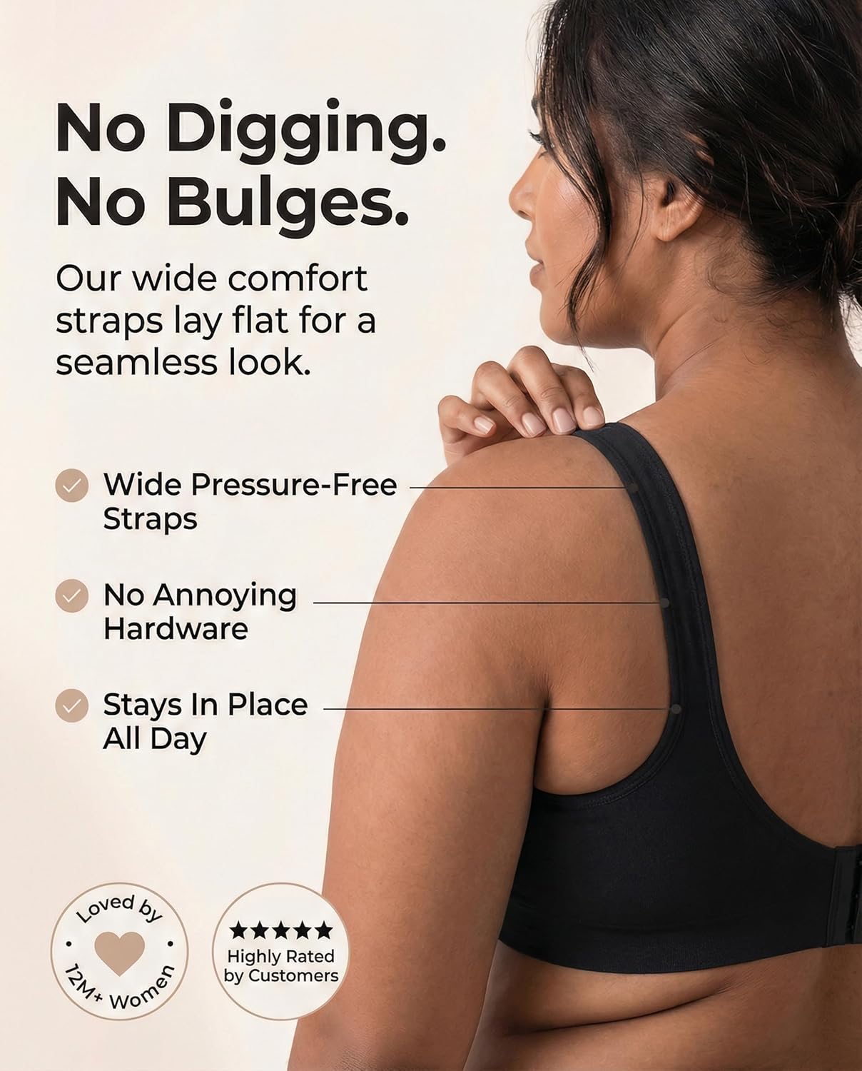 Thumbnail 6 de SHAPERMINT Wireless Bralettes for Women — Supportive No-Underwire Bra