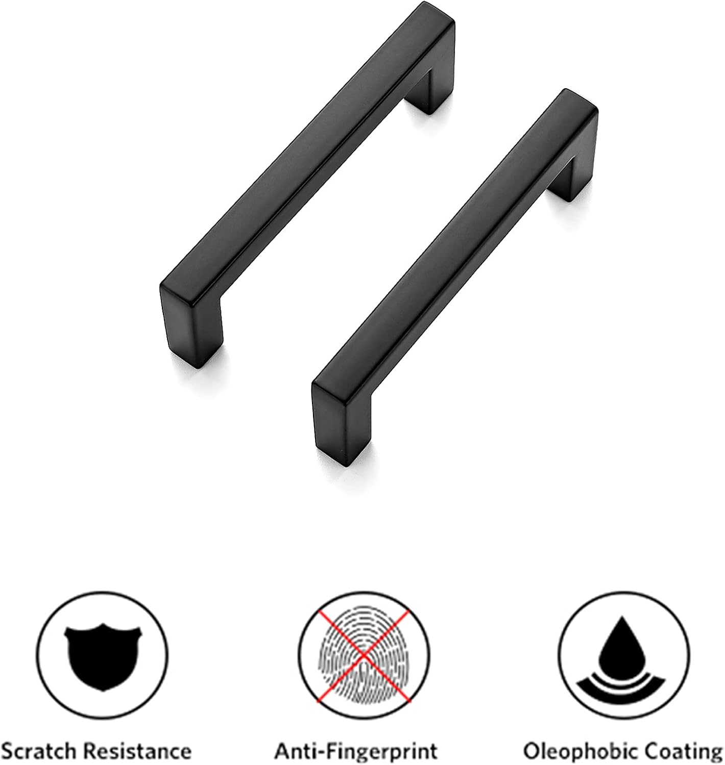 Thumbnail 6 de Ravinte Matte Black Cabinet Pulls, 3-Inch Centers, 40-Pack, Zinc Alloy