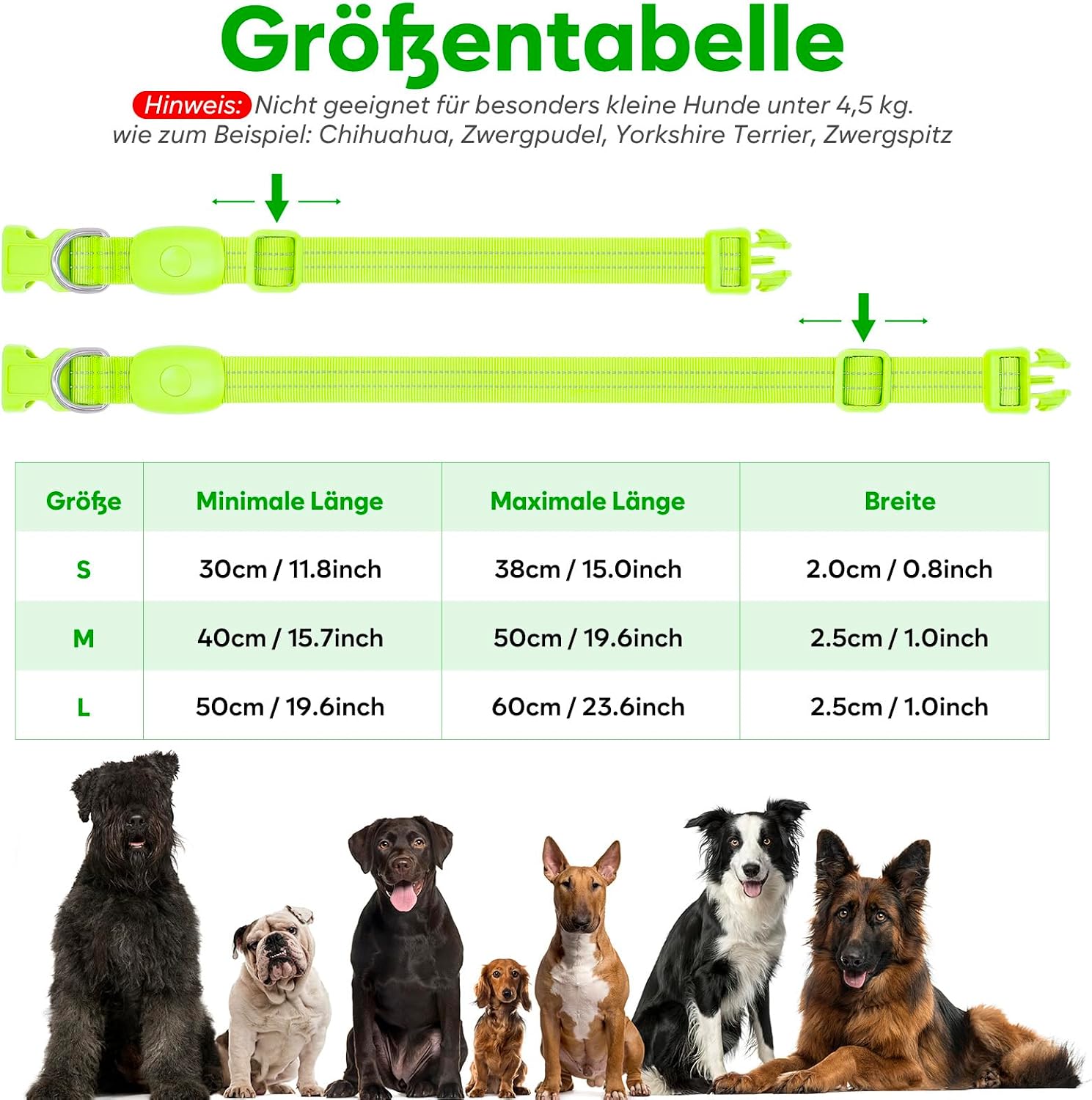Thumbnail 4 de PZRLit LED Hundehalsband – Leuchthalsband Hund Verstellbar, Reflektierendes & Wasserdichtes Hundehalsband, USB Aufladbares Sicherheitshalsband für Kleine Mittel Große Hunde, Halsbänder
PZRLit LED Hundehalsband – Leuchthalsband Hund V…