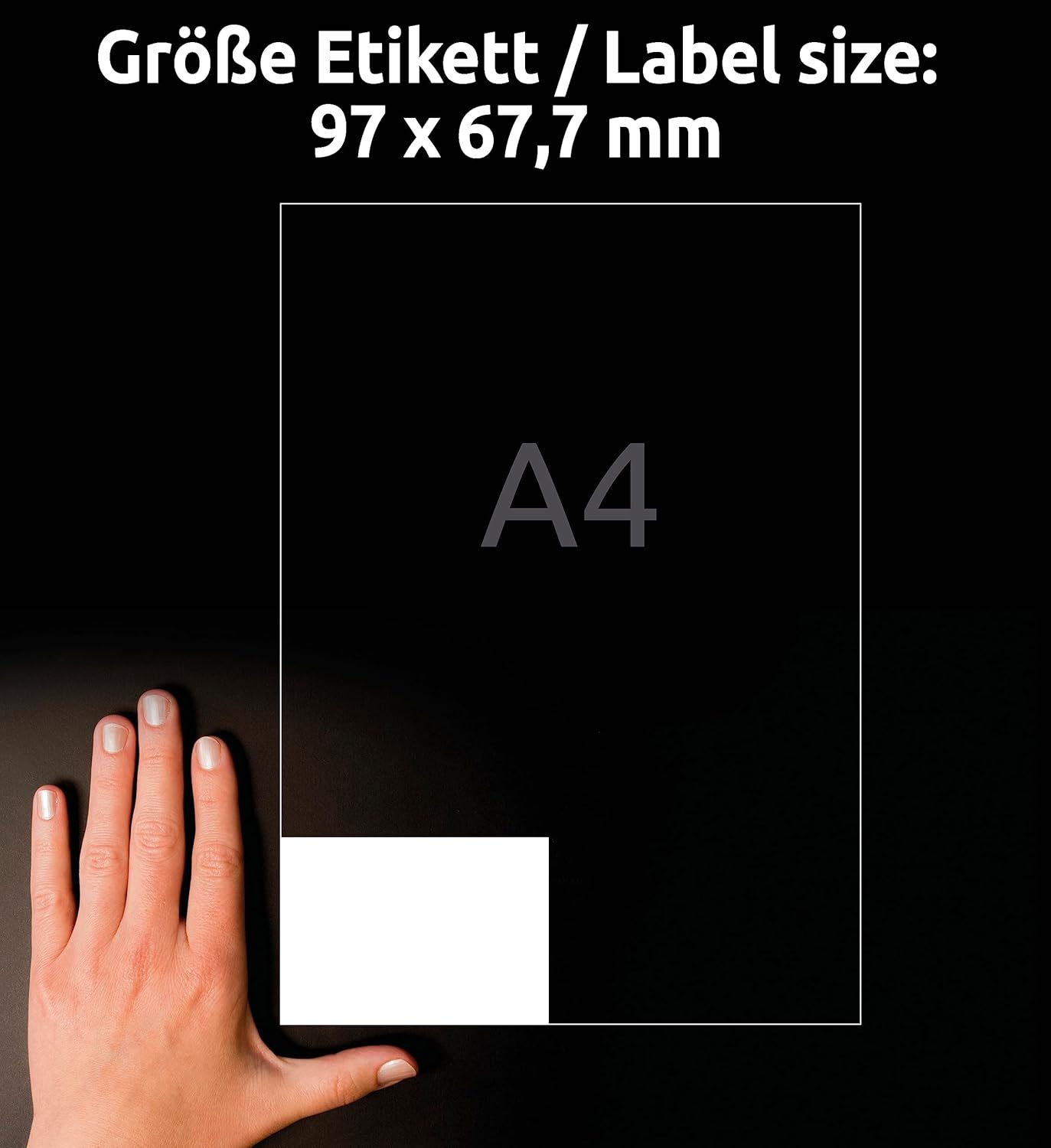 Detalle 2 de AVERY Zweckform 4782 Universal Etiketten 97x67,7mm
