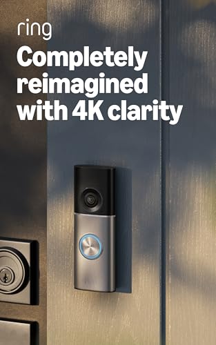 Detalle de Ring Wired Doorbell 4K Pro (Newest Model) - Retinal 4K, 10x Zoom, Night Vision