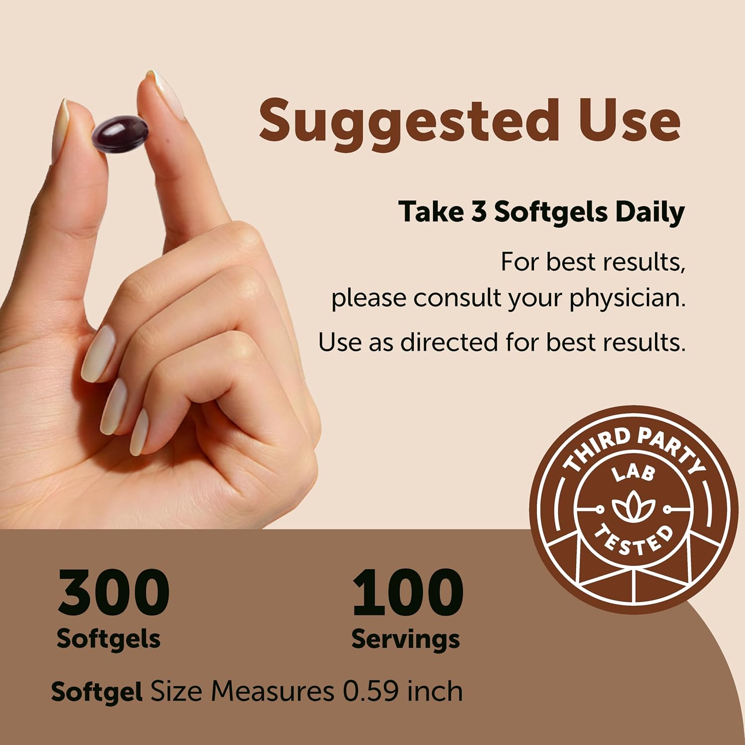 Detalle 2 de Micro Ingredients Ceylon Cinnamon Softgels, 300 Softgels