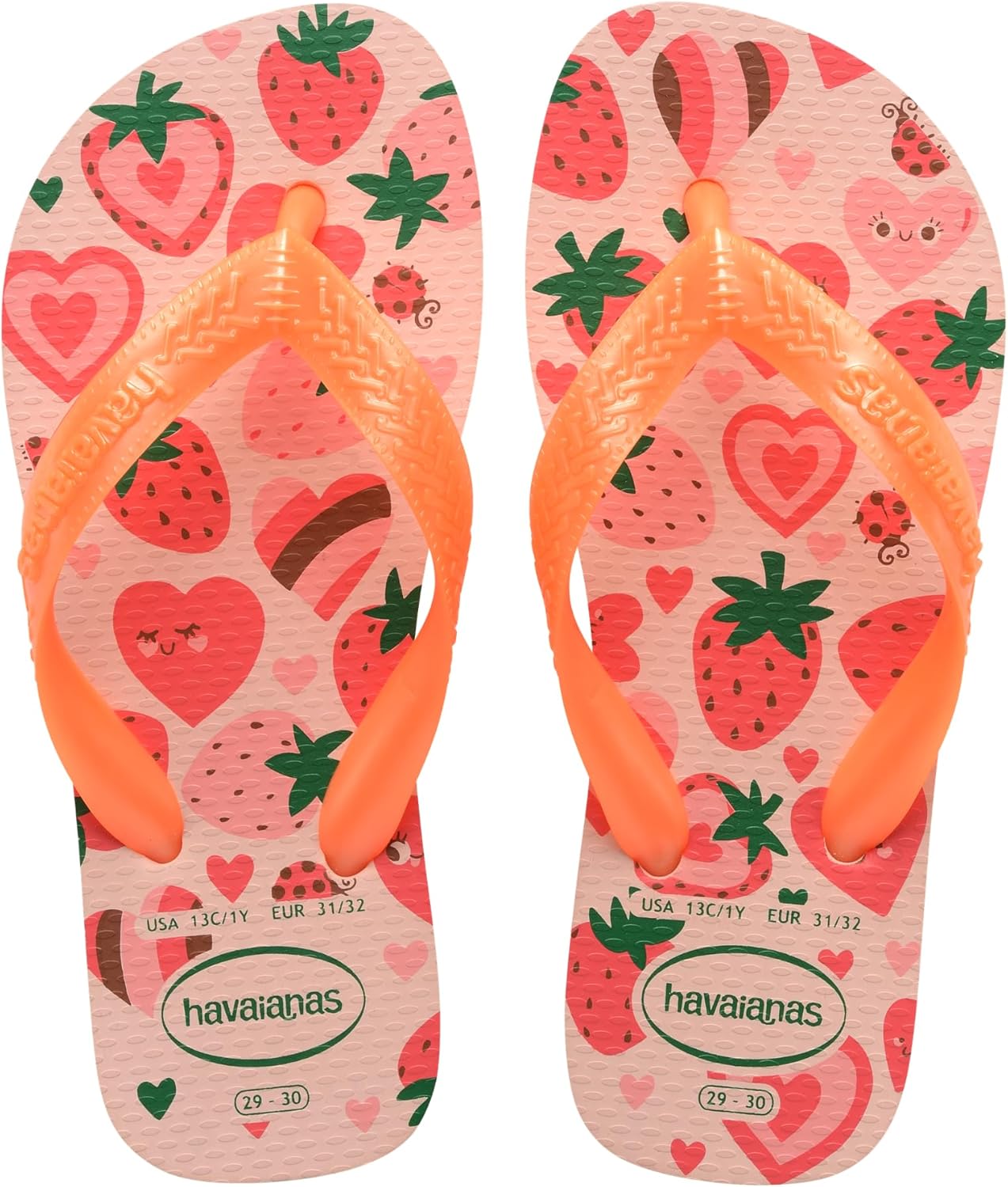 Detalle de Havaianas Kids Flores: infradito per bambine con motivo floreale