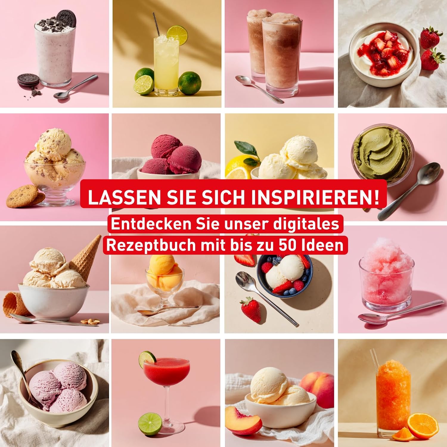 Thumbnail 6 de Tefal Dolci Eismaschine mit 10 Programmen, Mix-In-Funktion & automatischem Reinigungsprogramm (inkl. 3× Tritan-Eisschüsseln)
