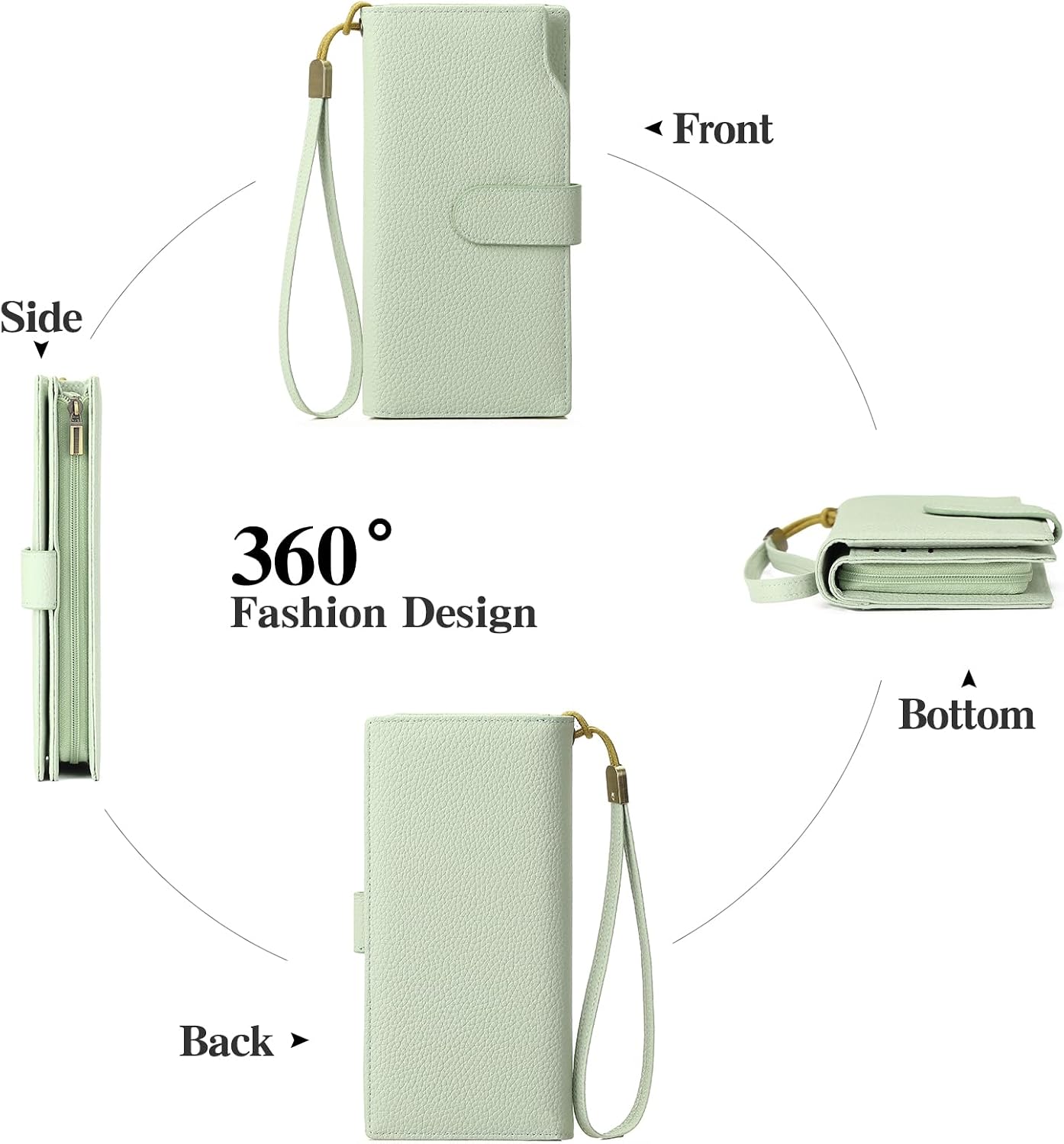 Detalle 1 de GAEKEAO RFID wallet purse 13 card slots