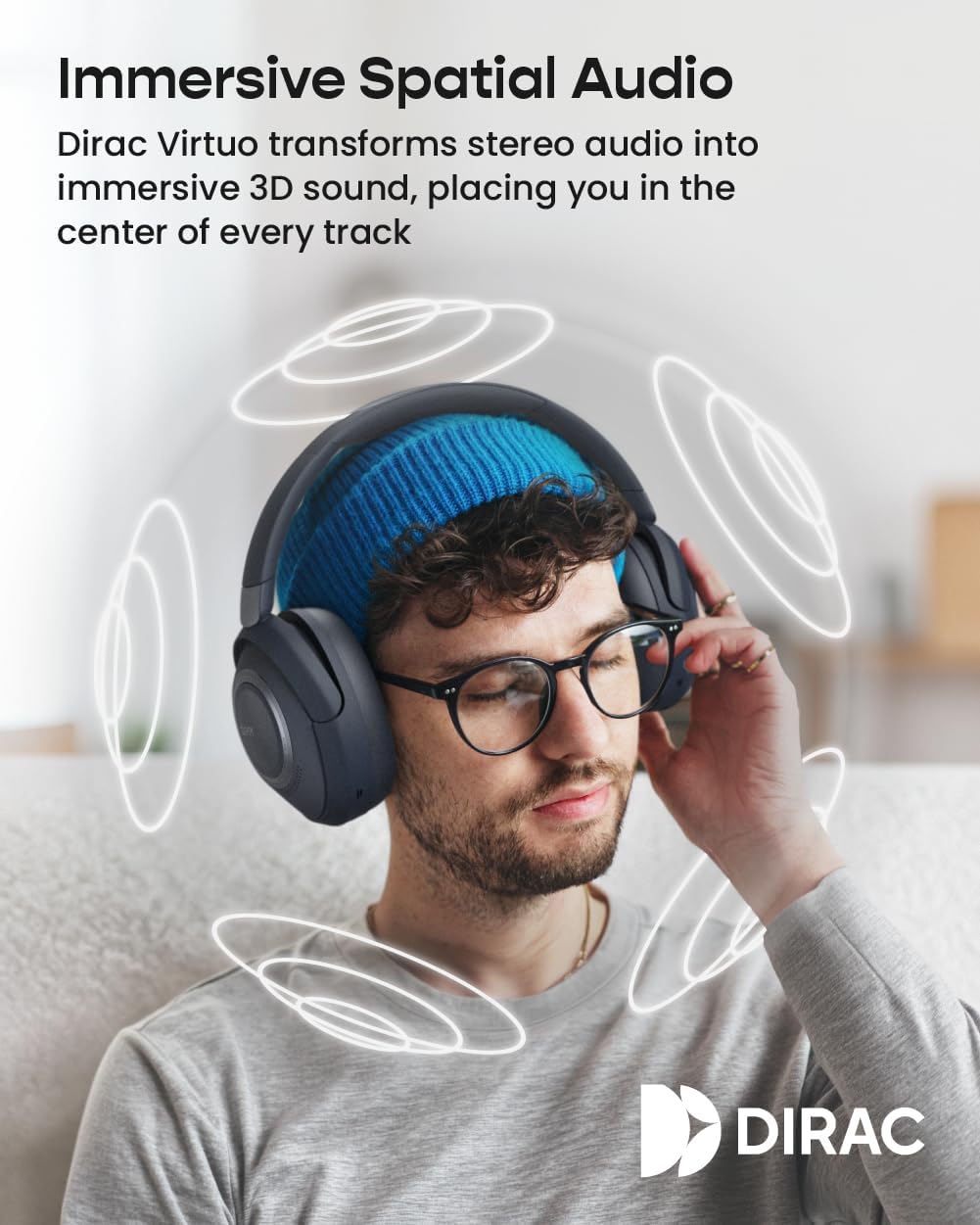 Detalle 2 de Cleer Noise-Canceling Bluetooth Headphones, Alpha