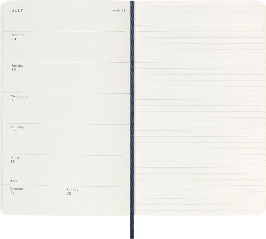 Thumbnail 4 de Moleskine Weekly Planner 2025-2026 Agenda semanal 18 meses 13 x 21 cm