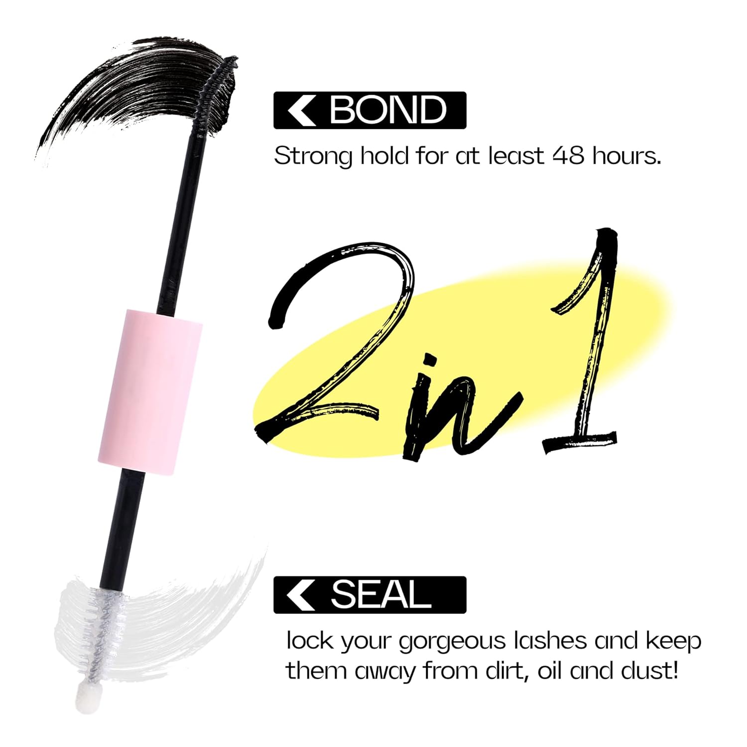 Thumbnail 1 de Mavphnee 2-in-1 Lash Glue Bond & Seal for DIY Cluster Lashes (Waterproof, Strong Hold)