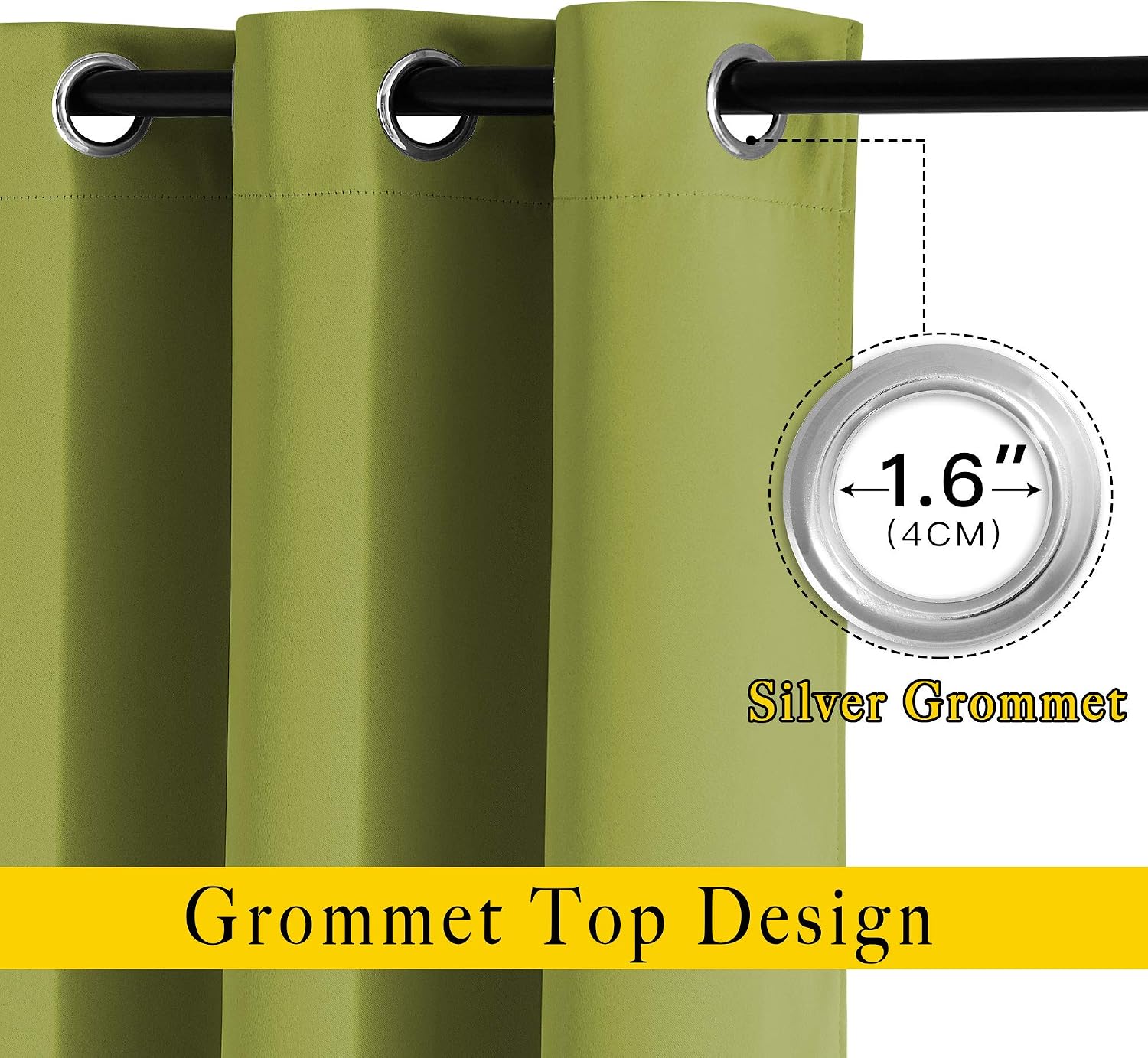 Thumbnail 1 de NICETOWN Blackout Curtain 80" Length