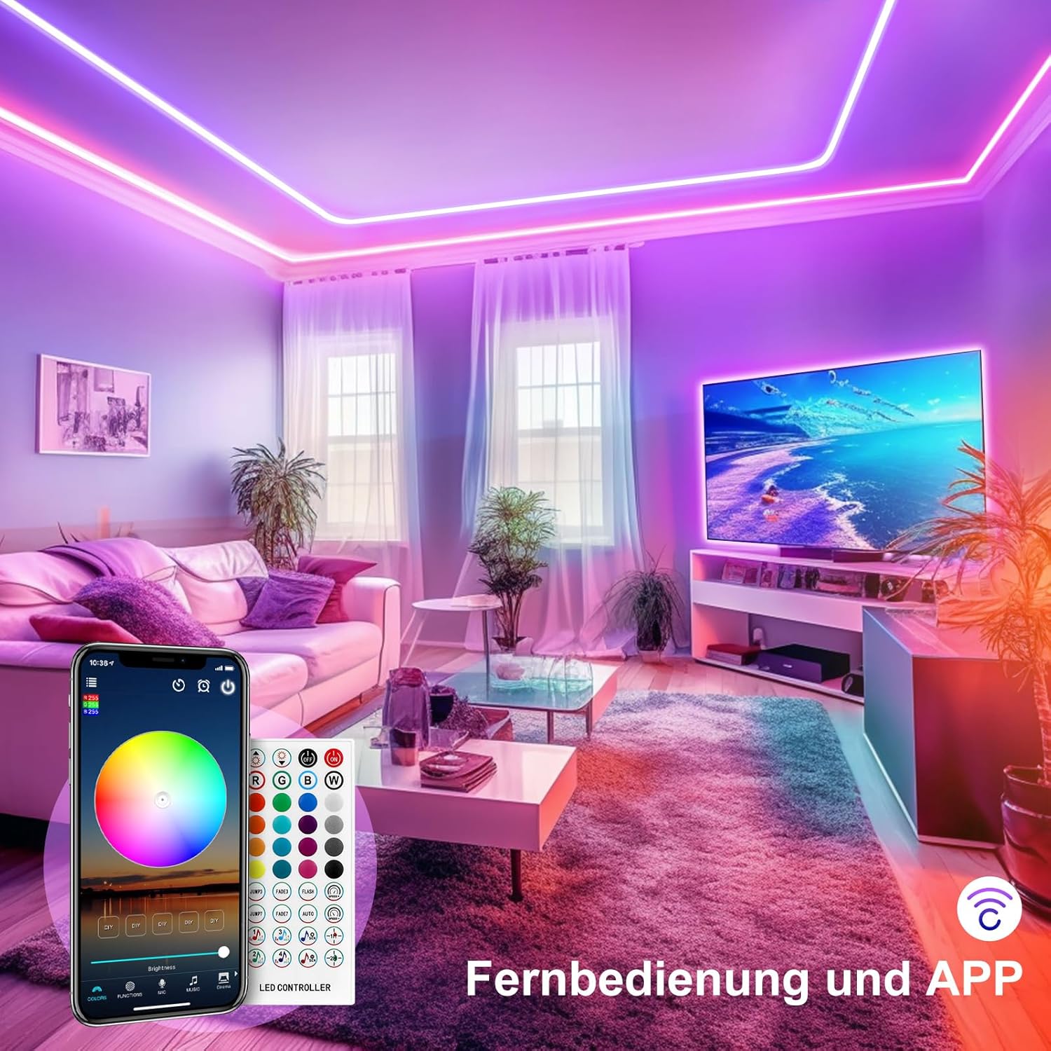 Thumbnail 2 de VKH LED Strip 5m Bluetooth RGB