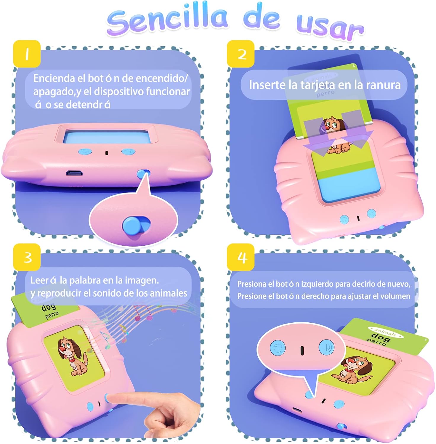 Detalle 2 de HOMESTEC Tarjetas flash parlantes 112 hojas