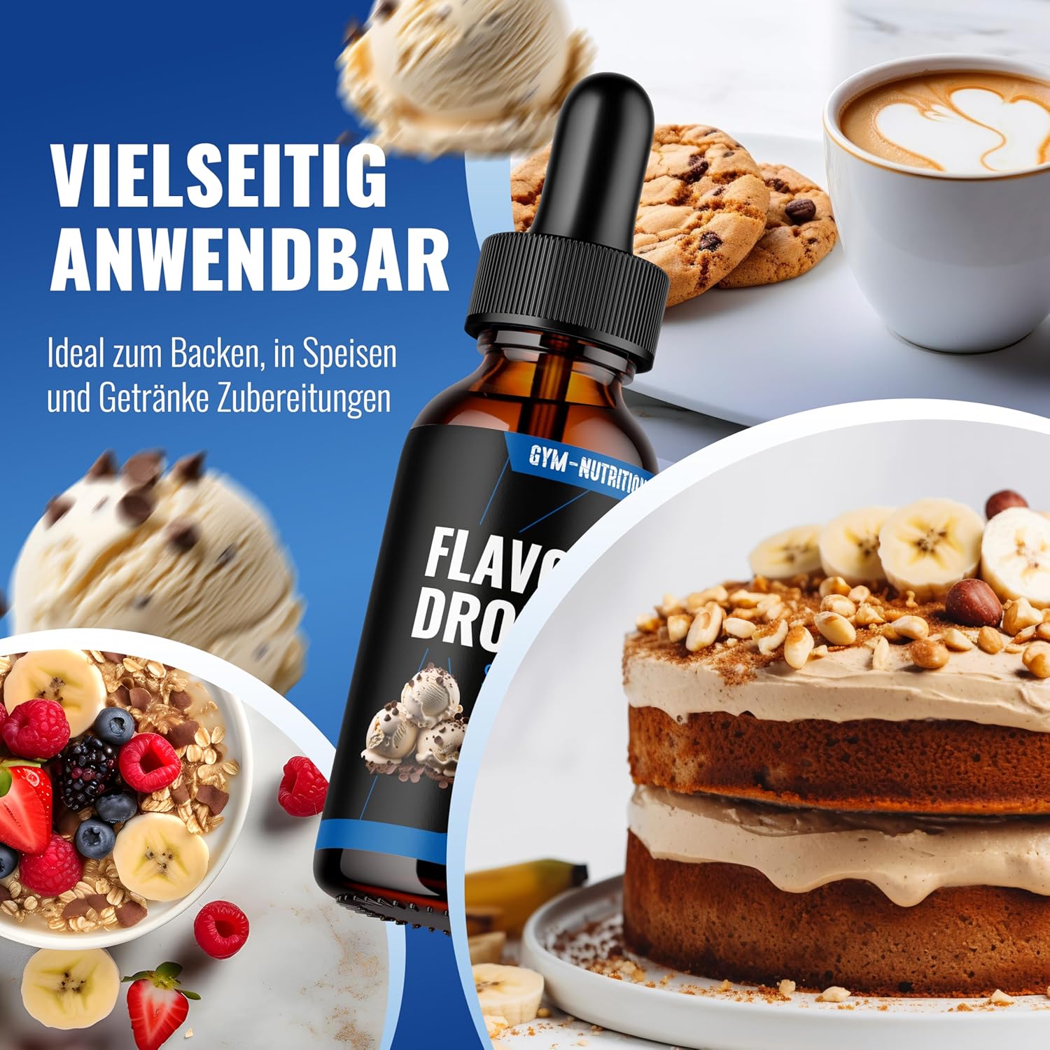 Thumbnail 5 de Flavour Drops Zuckerfrei Stracciatella 50 ml – Gym Nutrition