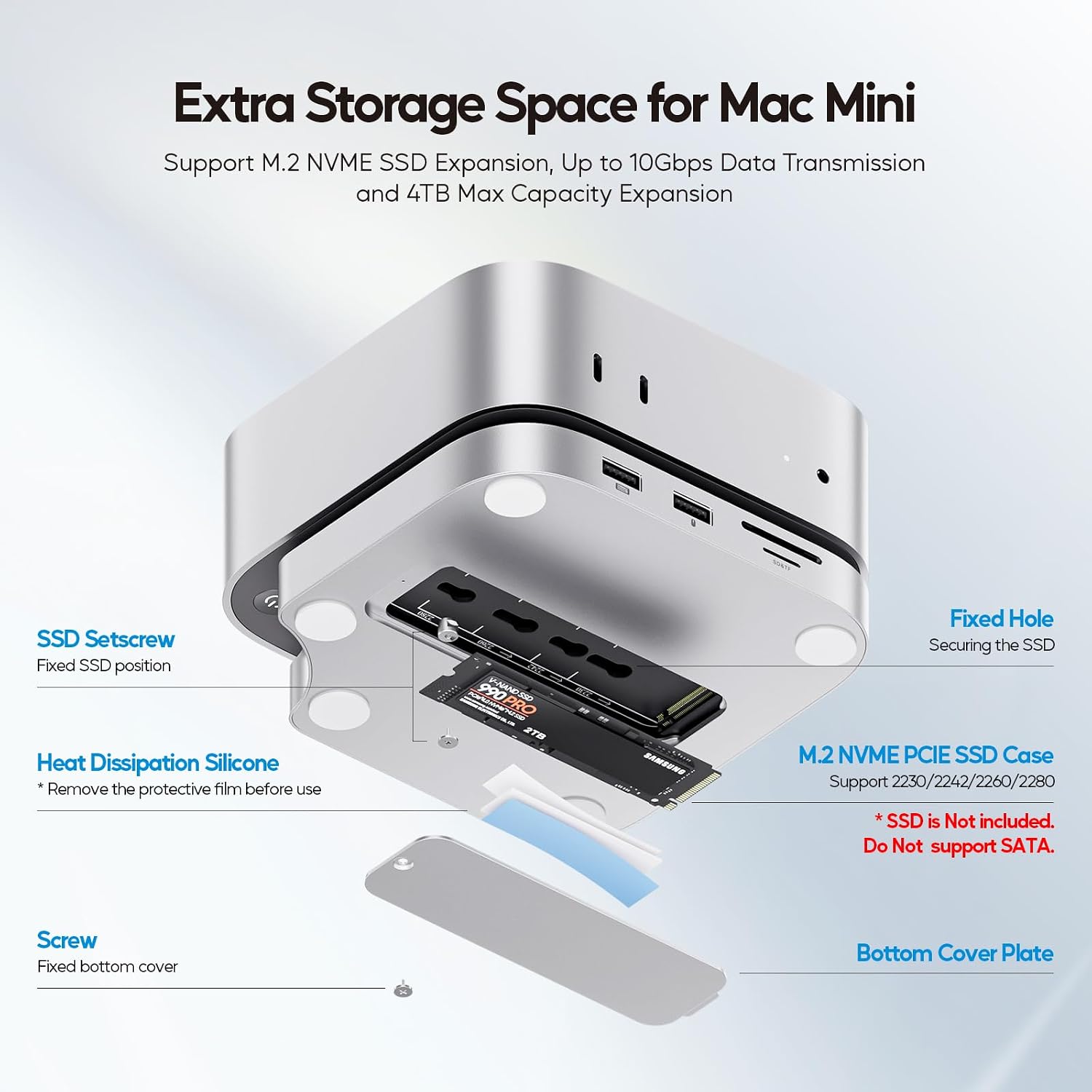 Thumbnail 4 de PULWTOP Mac mini M4 Dock 4TB
