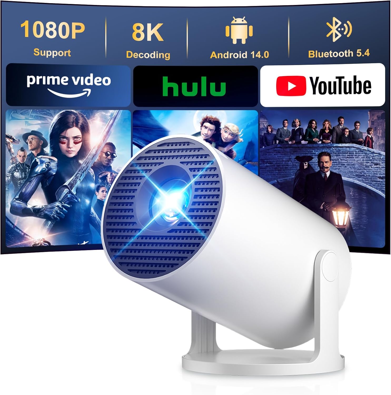 Detalle de Salange HY300 PRO+ mini projector 535g